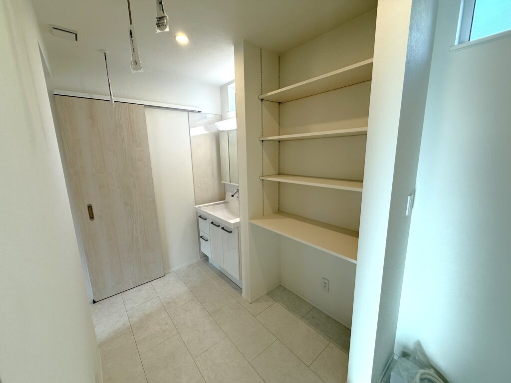 収納がある洗面所