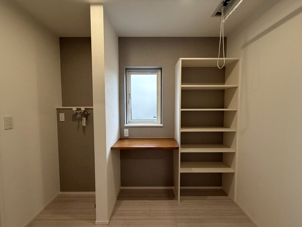 収納がある脱衣室